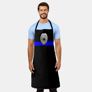 Thin Blue Line - Retired Police Long Apron