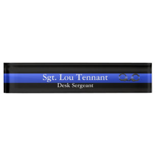 Thin Blue Line - Shackled to the Brotherhood Nameplate