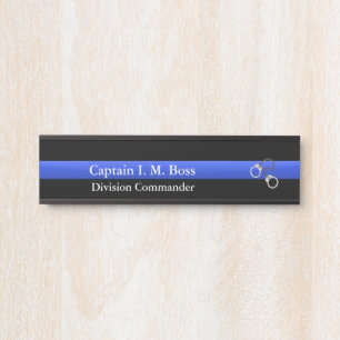 Thin Blue Line - Shackles Door Sign