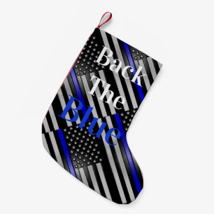 THIN BLUE LINE SMALL CHRISTMAS STOCKING