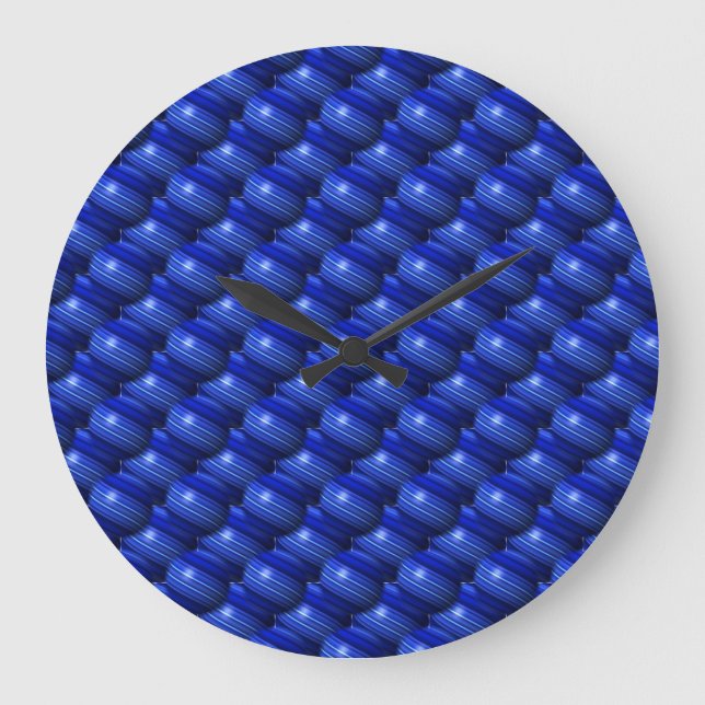 Thin Blue Line Small Globes Large Clock (Front)