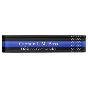 Thin Blue Line - Stars Nameplate