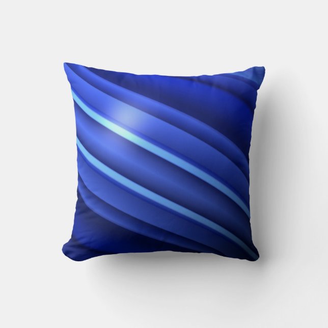 Thin Blue Line - Stripes Cushion (Front)