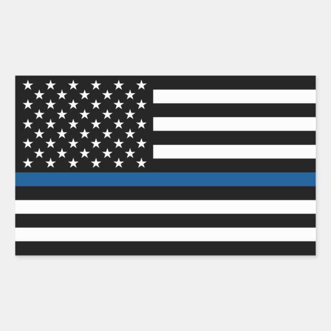 Thin Blue Line Support Police Sticker (Front)