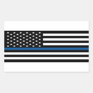 Thin Blue Line Support Police Sticker