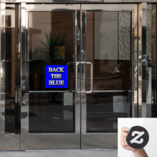 Thin Blue Line Supporter Window Cling