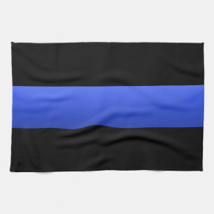 Thin Blue Line Tea Towel