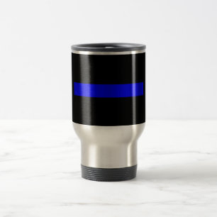 Thin Blue Line Travel Coffee Mug