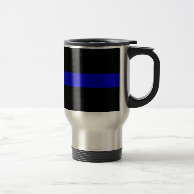 Thin Blue Line Travel Mug (Right)