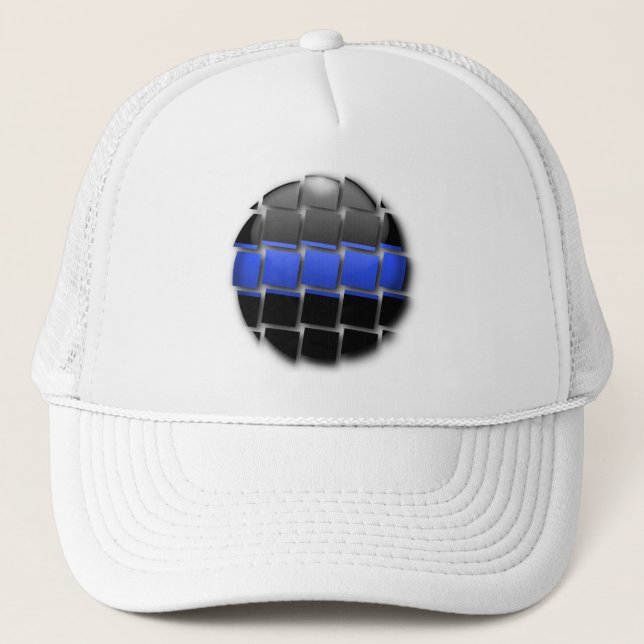 Thin Blue Line Trucker Hat (Front)