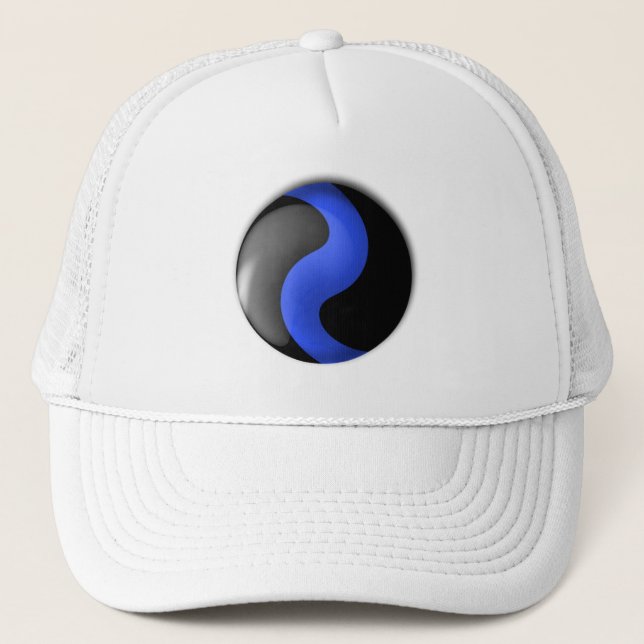 Thin Blue Line Trucker Hat (Front)