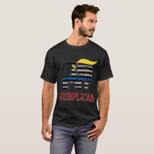 Thin Blue Line Trumplican Shirt