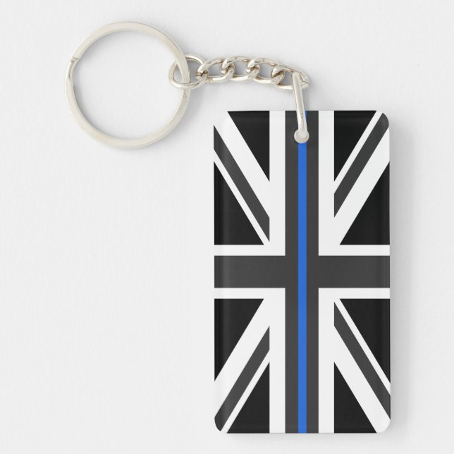 Thin Blue Line UK Flag Key Ring (Front)