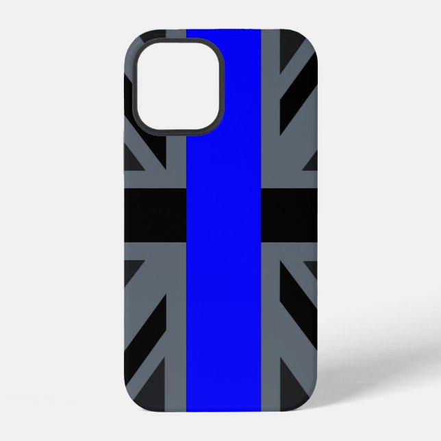 Thin Blue Line Union Jack iPhone Case (Back)