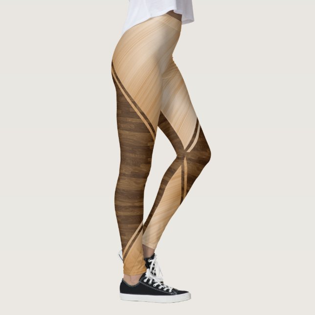 Thin Blue Line - Wood Inlay Leggings (Right)