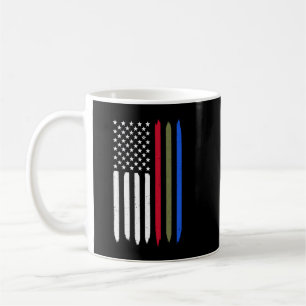 Thin Blue Red Green Line American Flag Police Mili Coffee Mug