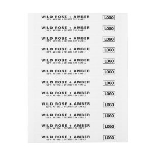 Thin Candle Logo Label Tamper-Proof Seal