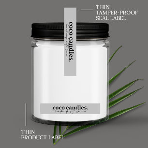 Thin Candle Tamper-Proof Seal Label