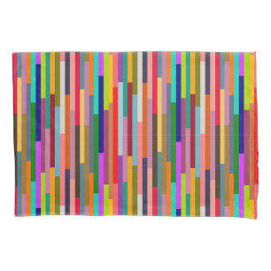 Thin Colorful Stripes  Pillowcase