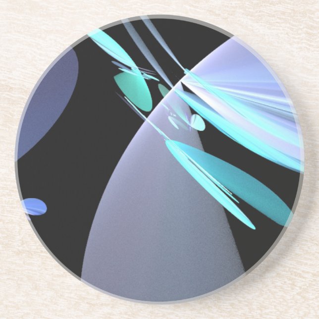 Thin Colourful Discs Coaster (Front)