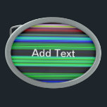 Thin Colourful Stripes - 1 Belt Buckle<br><div class="desc">Custom design product with a colourful pattern. Personalise this template with your artwork. Transfer this design to any item.</div>