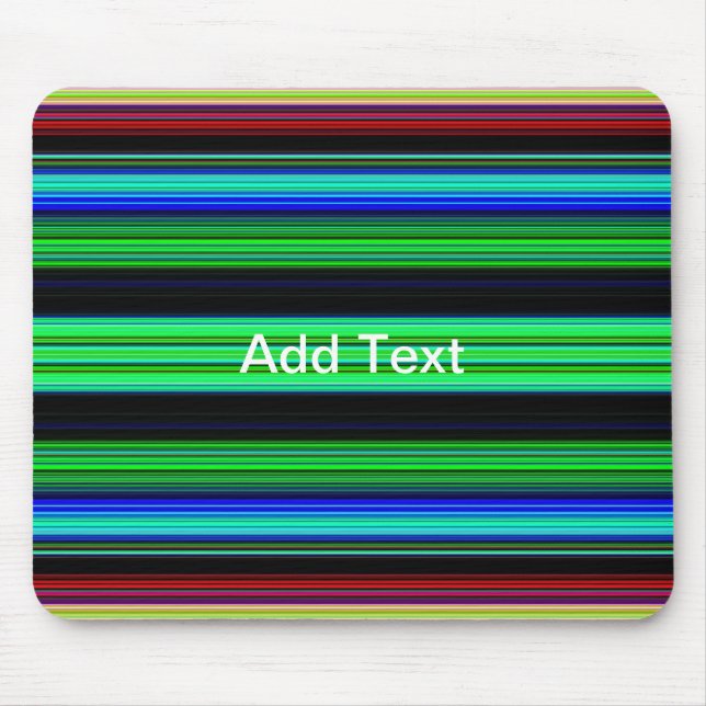 Thin Colourful Stripes - 1 Mouse Mat (Front)