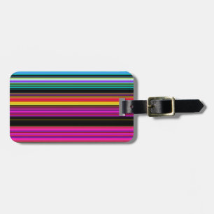 Thin Colourful Stripes - 2 Luggage Tag