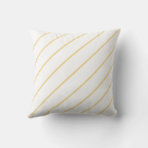Thin Diagonal Light Yellow Cushion
