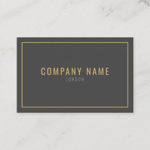 Thin gold border, professional business card