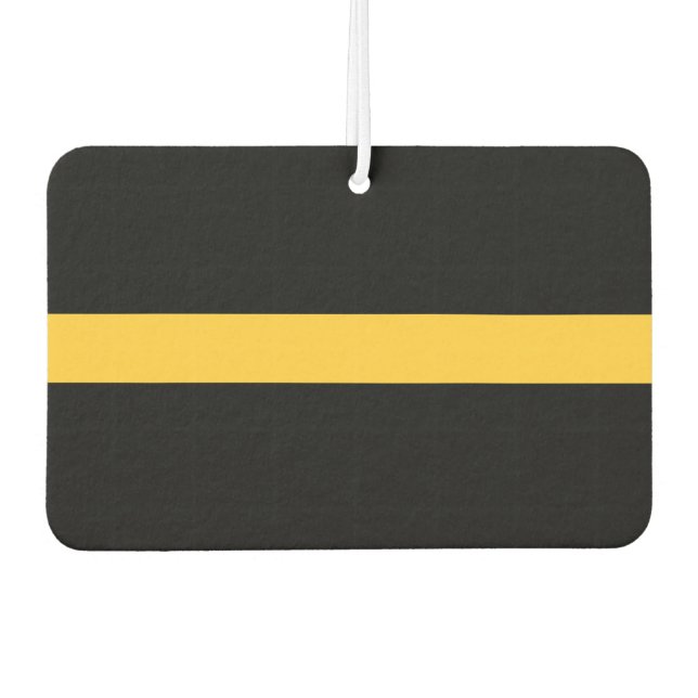 Thin Gold Line Flag Car Air Freshener (Front)
