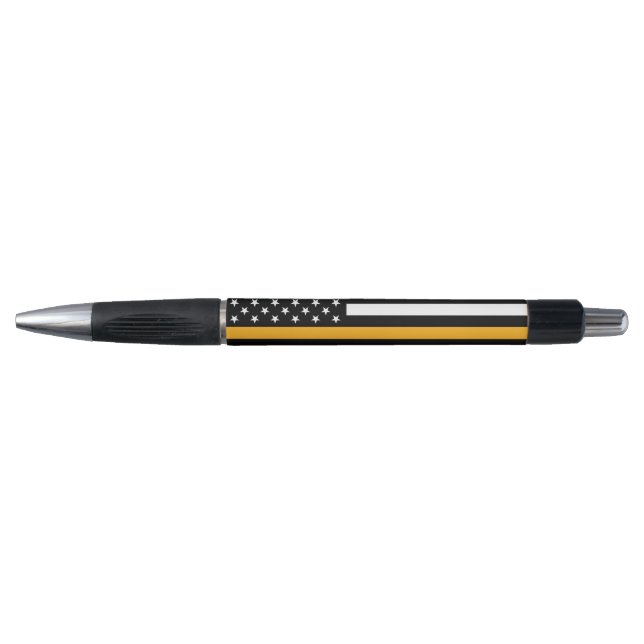 Thin Gold Line Flag Dispatcher Pen (Front)