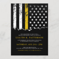 Thin Gold Line Flag Police Dispatch Party|Event