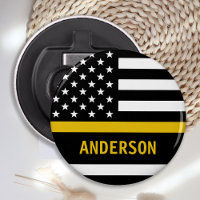 Thin Gold Line Modern Personalised 911 Dispatcher
