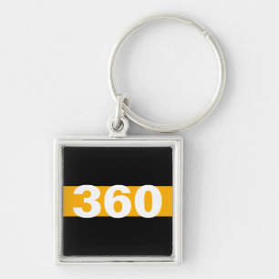 Thin Gold Line Personalised Dispatcher Keychain