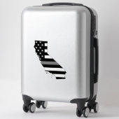 Thin Gray Line Flag California (Suitcase)