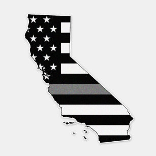 Thin Gray Line Flag California