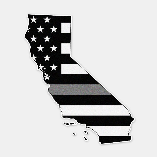 Thin Gray Line Flag California (Front)