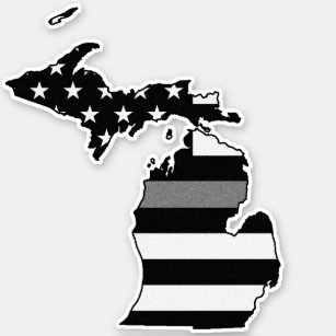 Thin Gray Line Flag Michigan