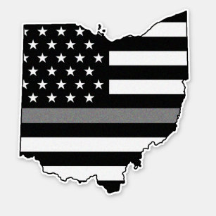 Thin Gray Line Flag Ohio