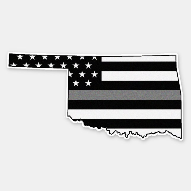 Thin Gray Line Flag Oklahoma (Front)