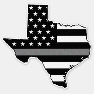 Thin Gray Line Flag Texas