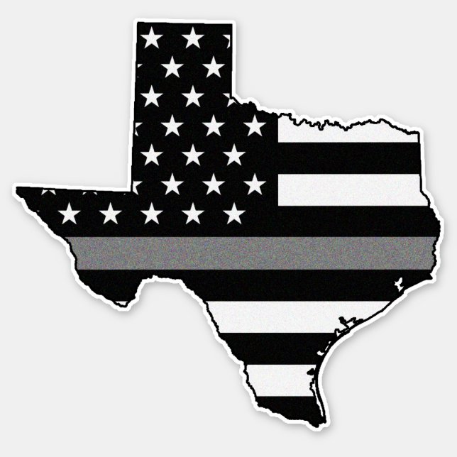 Thin Gray Line Flag Texas (Front)