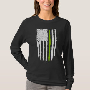 Thin Green Line American Flag For Vegan And Vegeta T-Shirt