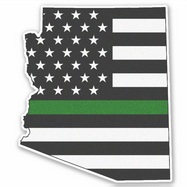 Thin Green Line Arizona Flag (Front)