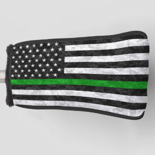 Thin Green Line Camo Flag Golf Head Cover