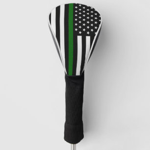 Thin Green Line Flag Golf Head Cover