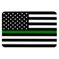 Thin Green Line Flag: Patriotic Military Veterans