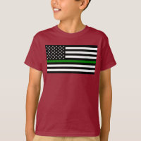 Thin Green Line Flag: Patriotic Military Veterans