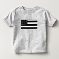Thin Green Line Flag: Patriotic Military Veterans