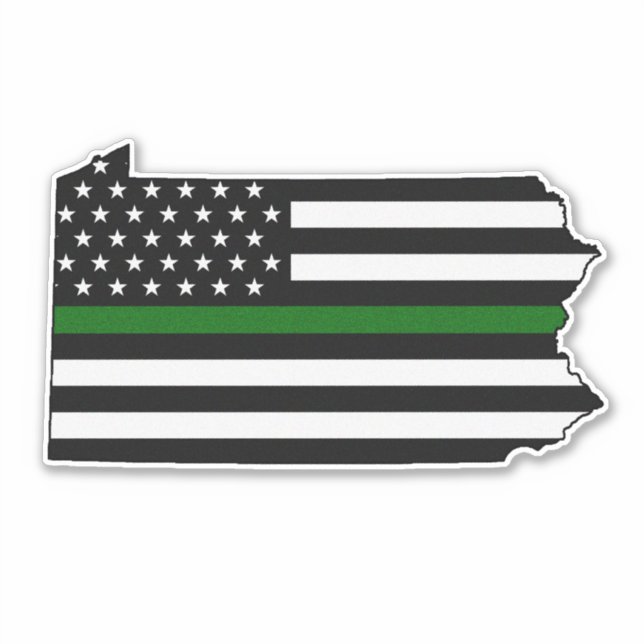 Thin Green Line Flag Pennsylvania (Front)
